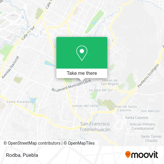 Rodba map