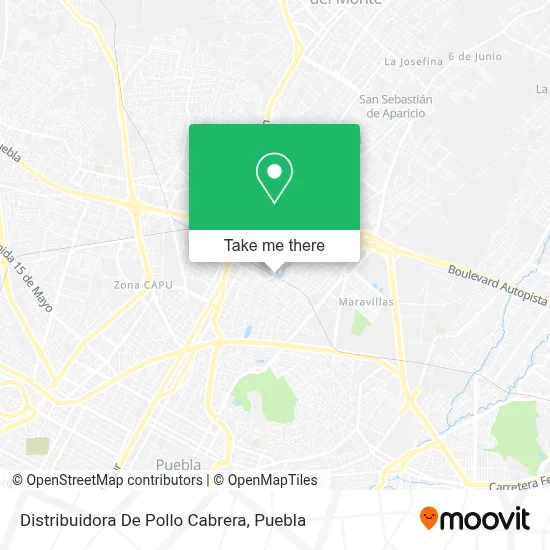 Distribuidora De Pollo Cabrera map