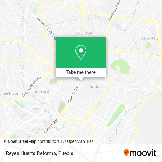 Reyes Huerta Reforma map