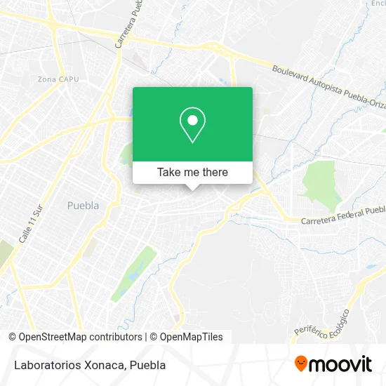 Laboratorios Xonaca map