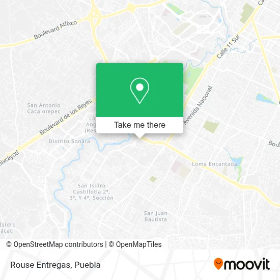 Rouse Entregas map