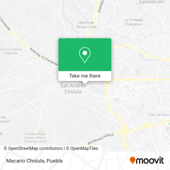 Macario Cholula map