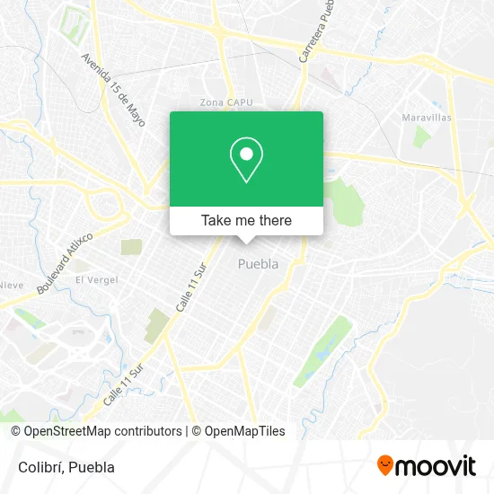Colibrí map