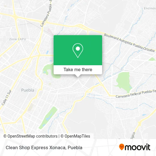 Clean Shop Express Xonaca map