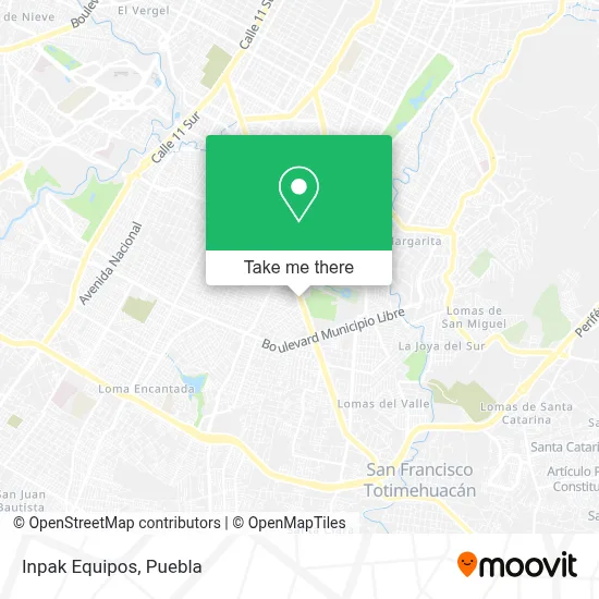Inpak Equipos map