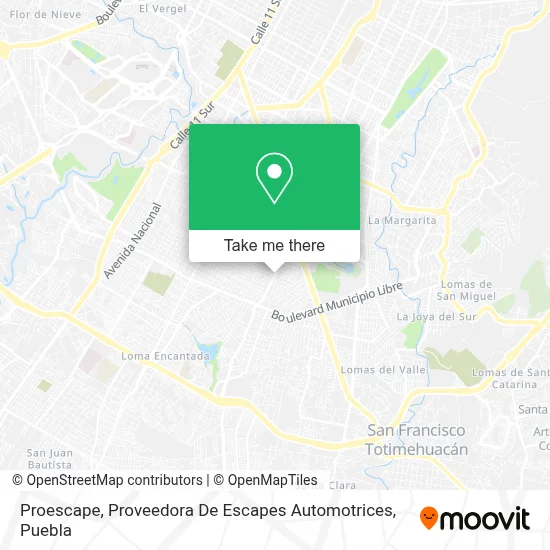 Proescape, Proveedora De Escapes Automotrices map