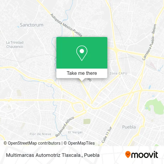Multimarcas Automotriz Tlaxcala. map