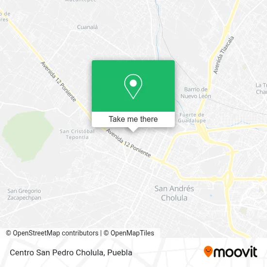 Centro San Pedro Cholula map