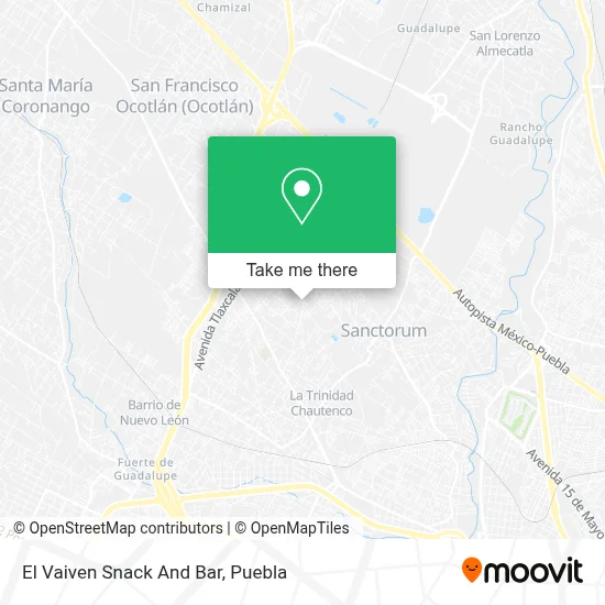 El Vaiven Snack And Bar map