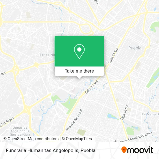Funeraria Humanitas Angelopolis map
