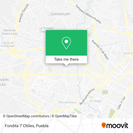 Fondita 7 Chiles map
