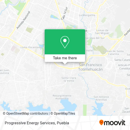 Progressive Energy Services map
