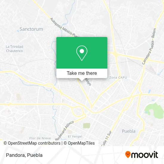 Pandora map