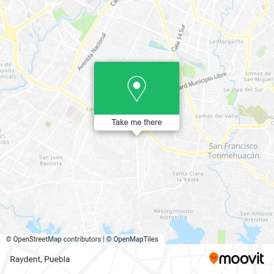 Raydent map