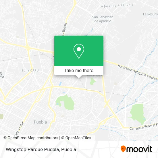 Wingstop Parque Puebla map