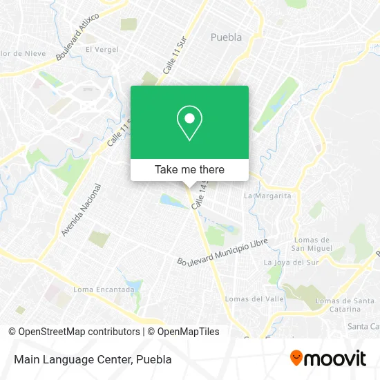 Main Language Center map