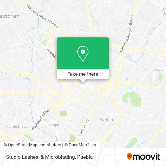 Studio Lashes, & Microblading map