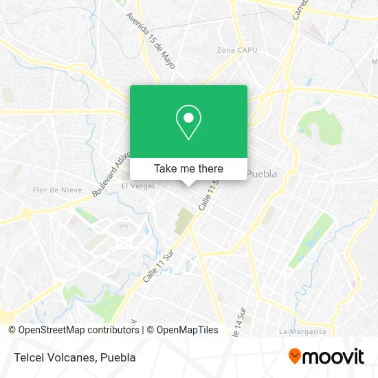 Telcel Volcanes map