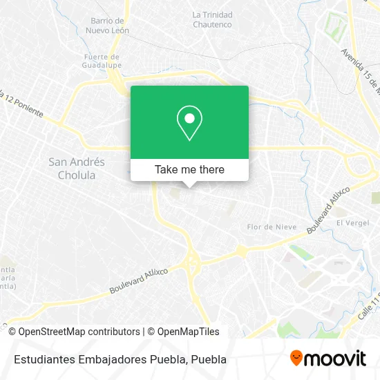Estudiantes Embajadores Puebla map