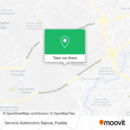 Servicio Automotriz Repcar map