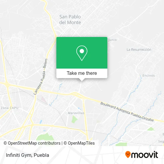 Infiniti Gym map