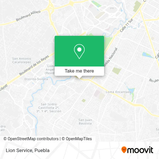 Lion Service map