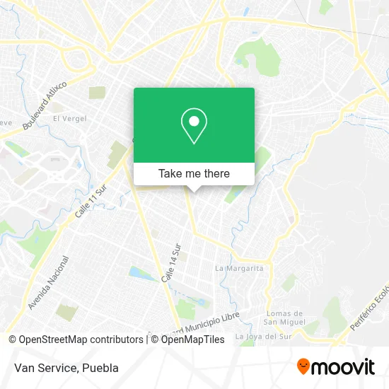 Van Service map
