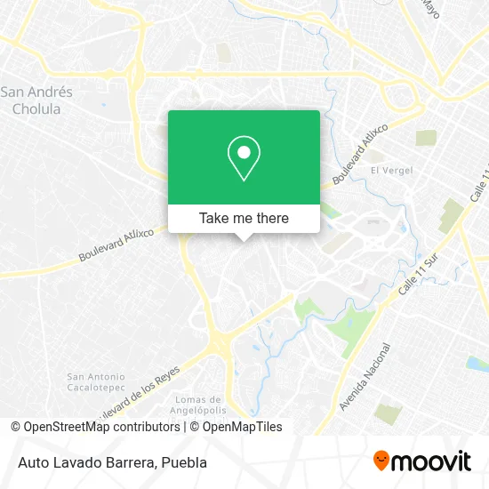 Auto Lavado Barrera map