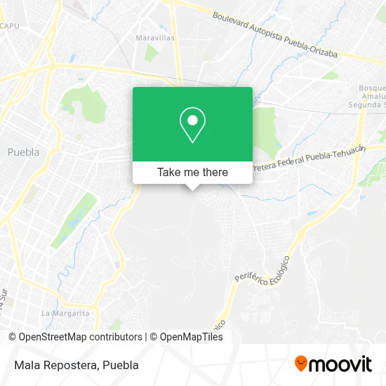 Mala Repostera map