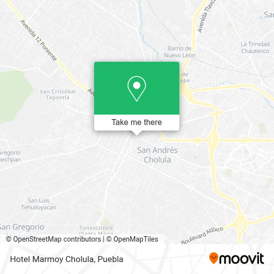 Hotel Marmoy Cholula map