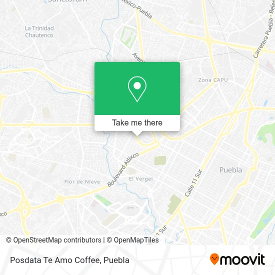 Posdata Te Amo Coffee map
