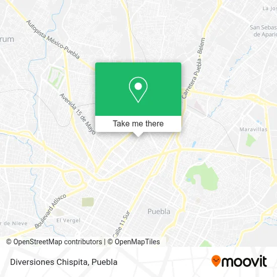 Diversiones Chispita map