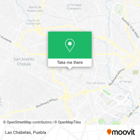 Las Chabelas map