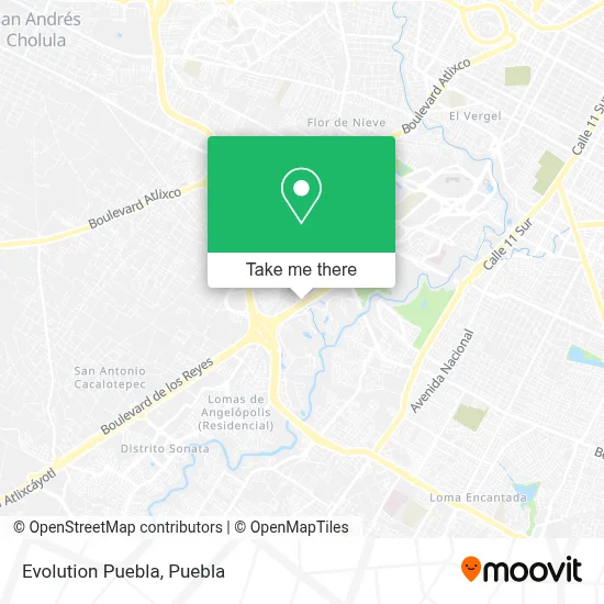 Evolution Puebla map