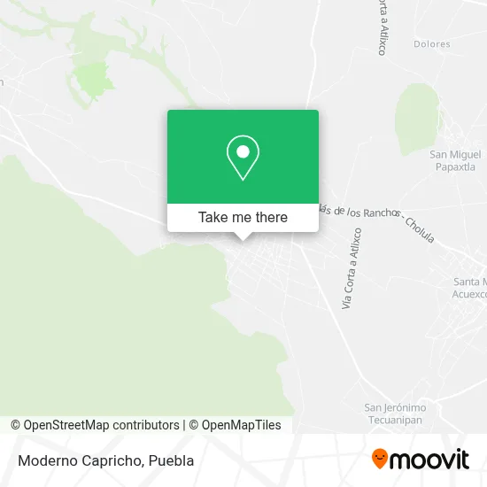 Moderno Capricho map