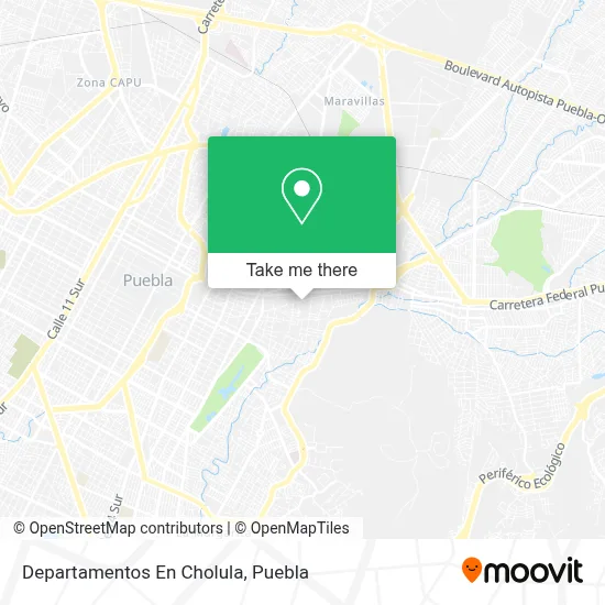 Departamentos En Cholula map