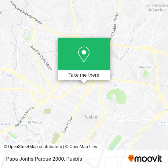 Papa Jonhs Parque 2000 map