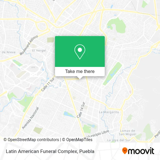 Latin American Funeral Complex map