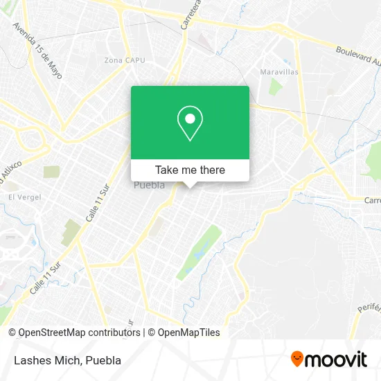 Lashes Mich map