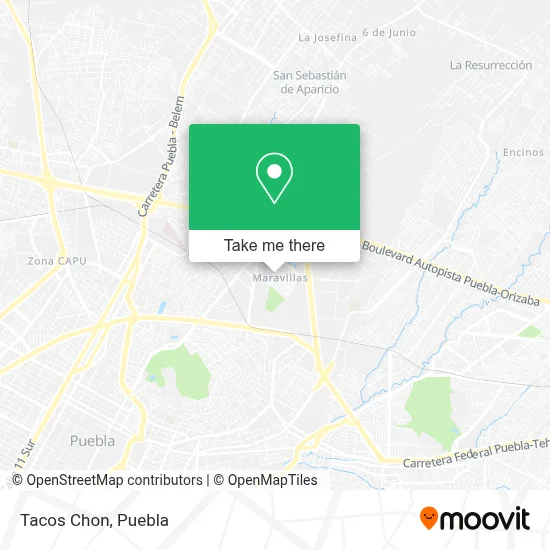 Tacos Chon map