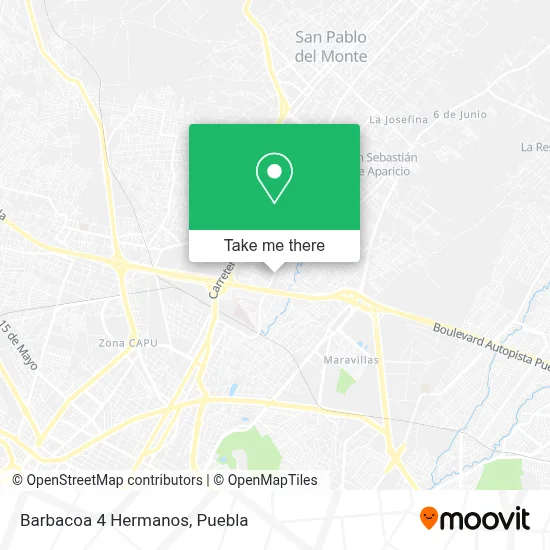 Barbacoa 4 Hermanos map