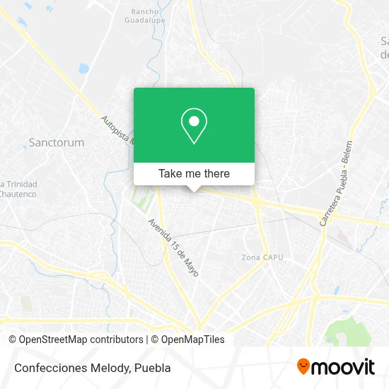 Confecciones Melody map