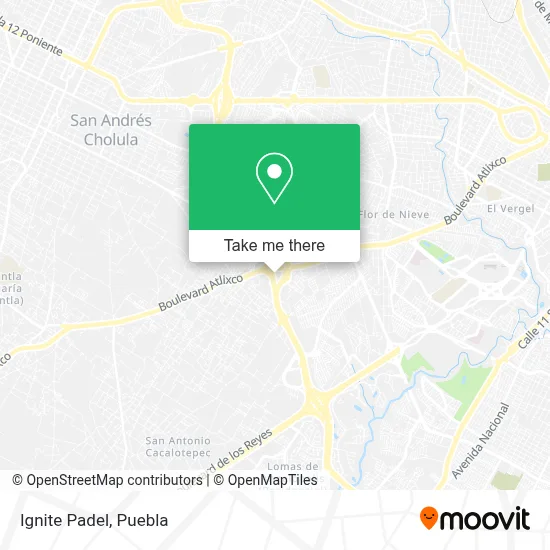 Ignite Padel map