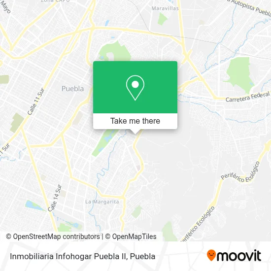 Inmobiliaria Infohogar Puebla II map