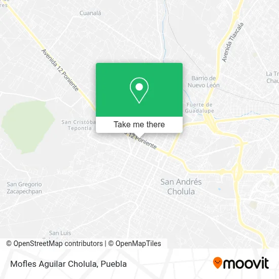 Mofles Aguilar Cholula map