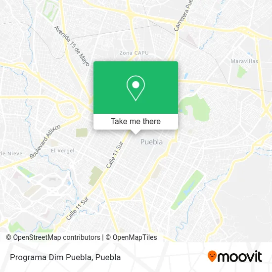 Programa Dim Puebla map