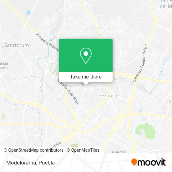 Modelorama map
