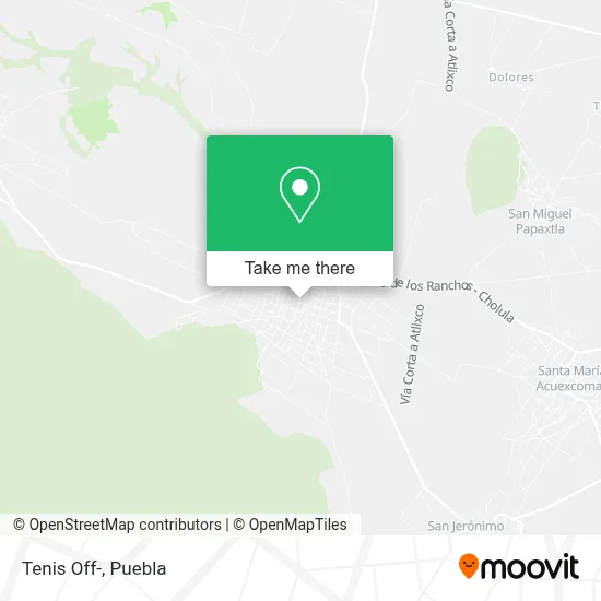 Tenis Off- map