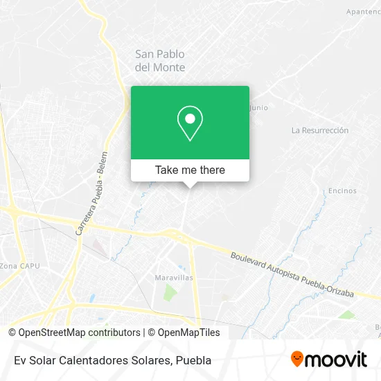 Ev Solar Calentadores Solares map