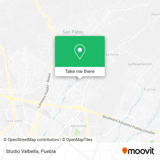 Studio Valbella map
